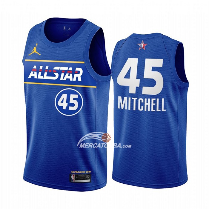 Maglia All Star 2021 Utah Jazz Donovan Mitchell Blu